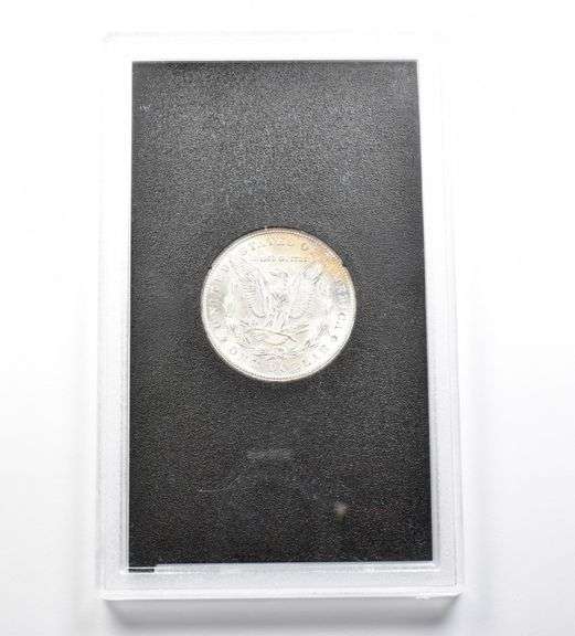 1880-CC Morgan Silver Dollar GSA Hoard Beautifully Toned