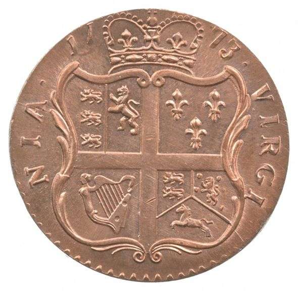 Virginia Half Penny George III Colonial Coin Copy