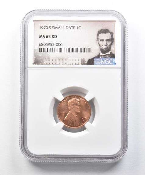 MS65 RD 1970-S Small Date Lincoln Memorial Cent NGC