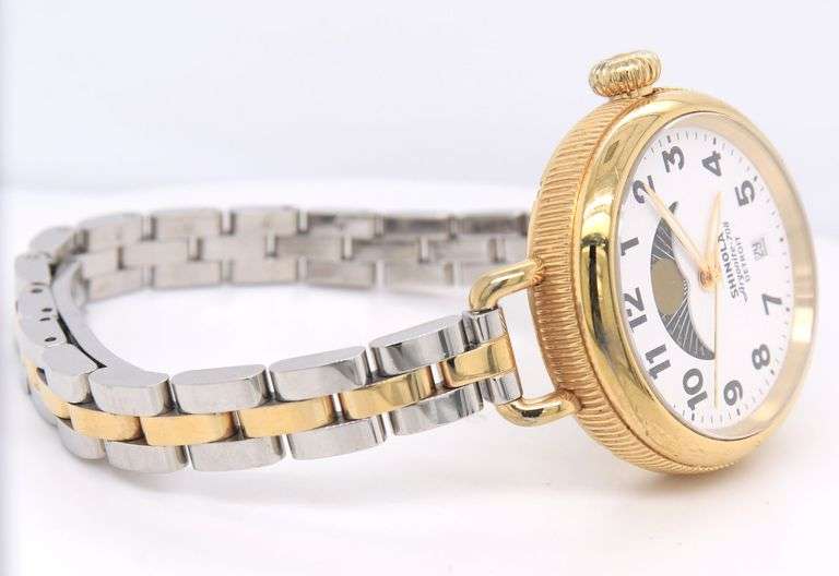 Shinola birdie two tone watch