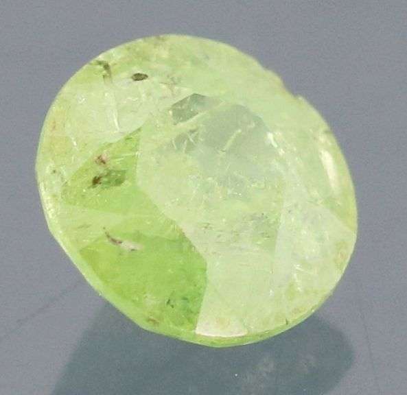 Pale green .56ct untreated Demantoid Garnet