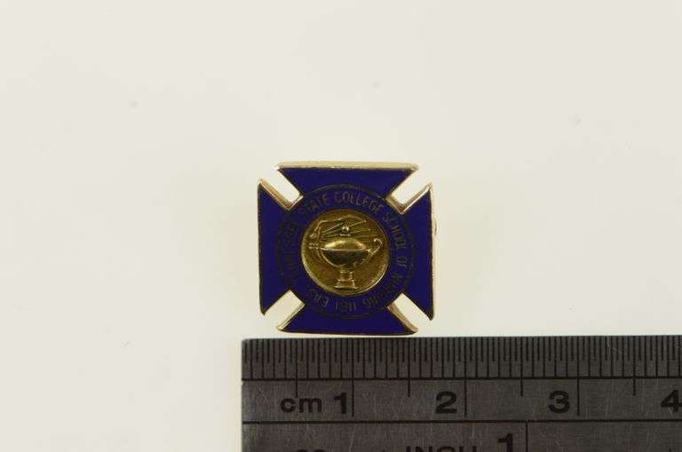 10K Yellow Gold East Tenn. State College of Nursing Pin/Brooch