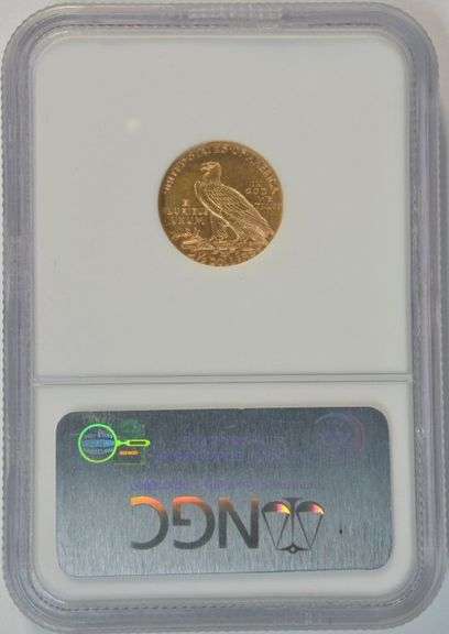 Better date 1912 US $2.50 Indian Gold Piece in near Mint. NGC AU55