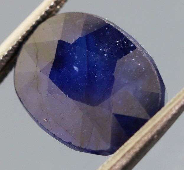 Rich 7.30ct ink blue Sapphire