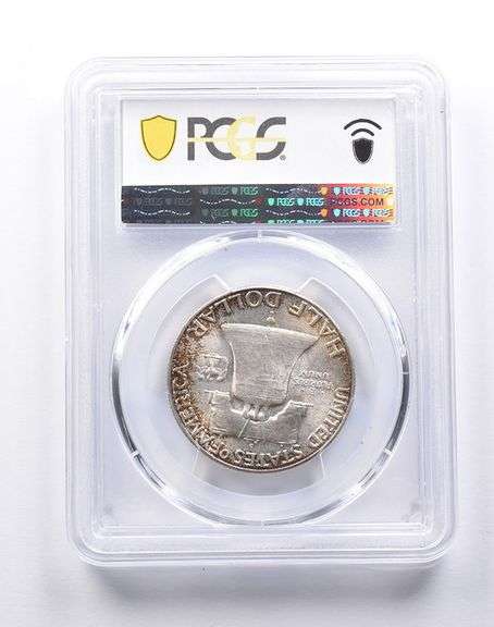 MS63 FBL 1948-D Franklin Half Dollar PCGS Beautifully Toned