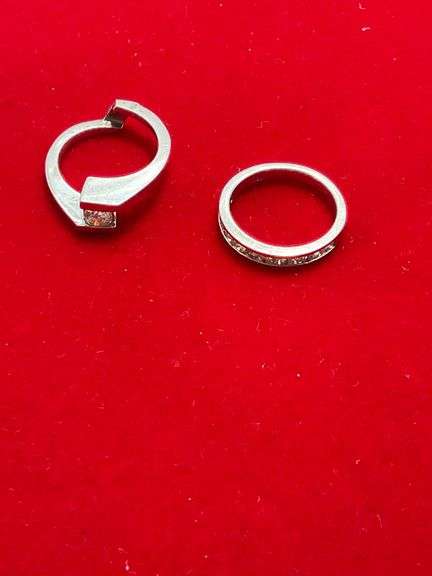 14K WHITE GOLD DIAMOND WEDDING SET