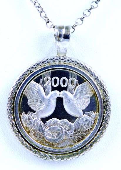.999 Silver Millennium Pendant & Chain with COA