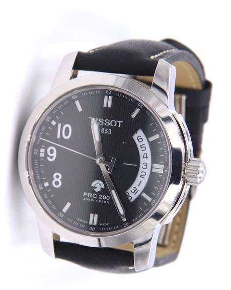 Tissot PRC 200 auto quartz 38mm black dial watch