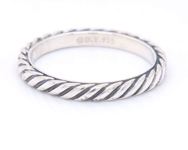 David Yurman cable ring in sterling silver