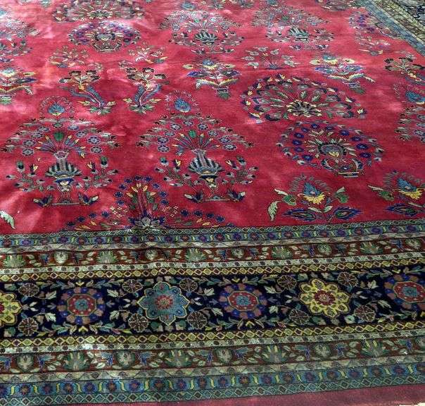 Handmade Large Persian Sarouk 16.0x24.9