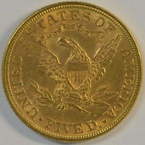 Blazing Choice BU 1881 $5 Liberty Gold Piece. Full strike