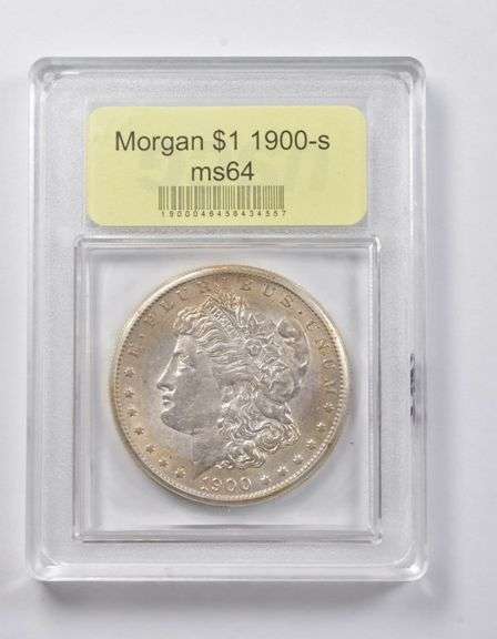 MS64 1900-S Morgan Silver Dollar USCG