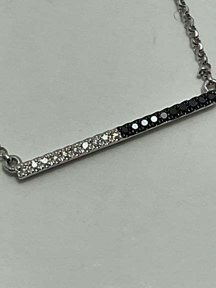 BRAND NEW 14K WHITE GOLD AND DIAMOND NECKLACE