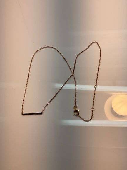 BRAND NEW 14K ROSE GOLD AND DIAMOND NECKLACE