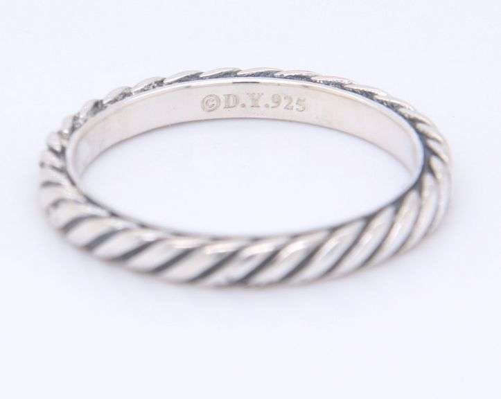 David Yurman cable ring in sterling silver