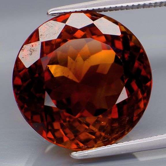 Premium 17.43ct coffee red Imperial Topaz