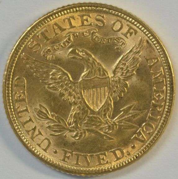 Blazing Choice BU 1881 $5 Liberty Gold Piece. Full strike