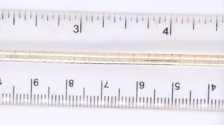 Italian 925 sterling silver omega bracelet
