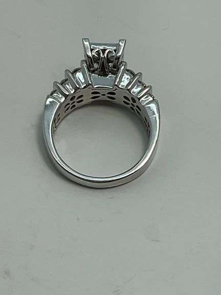 Certified Brand New 14k White Gold and Diamond Ring