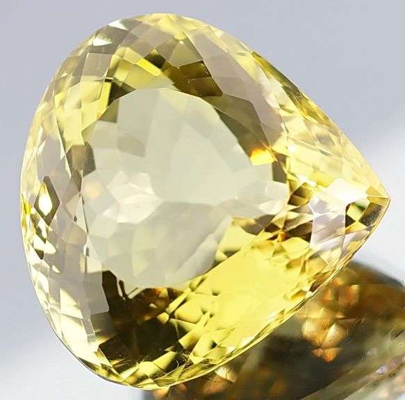 Colossal! 159.74ct pear cut Citrine
