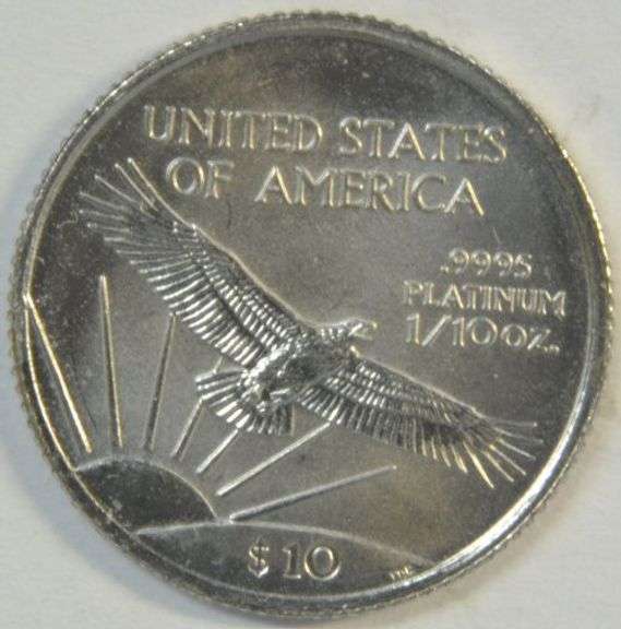 Gem BU 1997 $10 Pure Platinum American Eagle coin