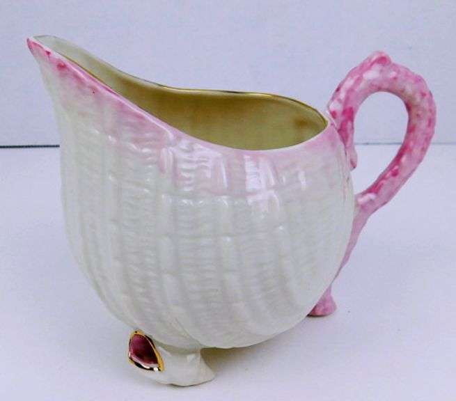 Vintage Belleek Shell Creamer