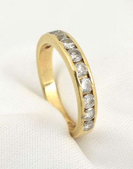 Useful Sparkling Channel Set Diamond Band