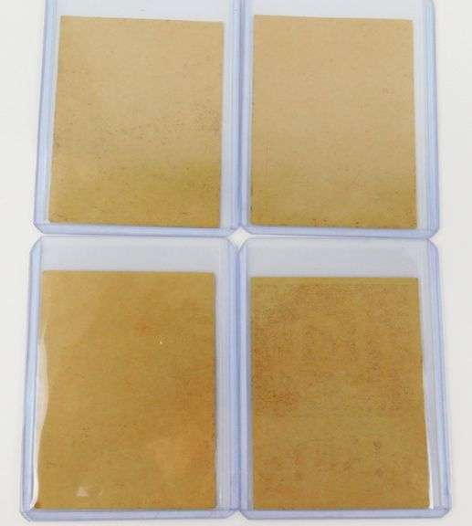 4 Fleer 1972 Football Peel-Off Team Stickers