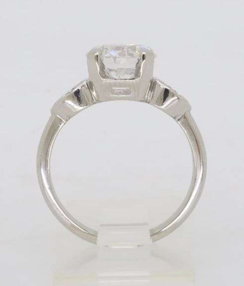 Certified Platinum 2.51CTW Diamond Ring