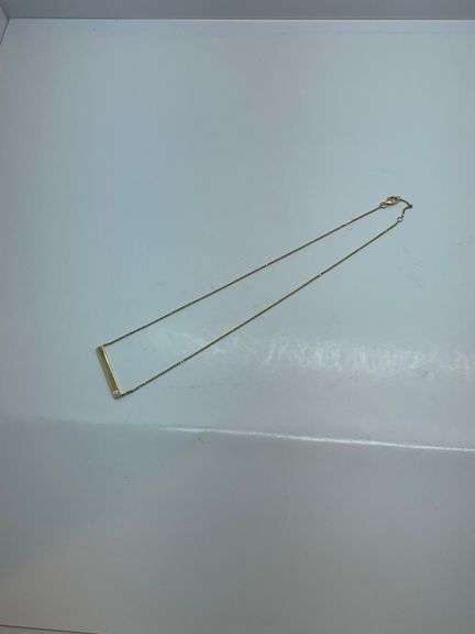BRAND NEW 14K YELLOW GOLD AND DIAMOND NECKLACE