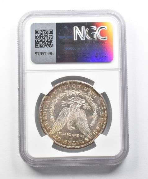 MS63 1881-S Morgan Silver Dollar NGC Great Contrast Beautifully Toned