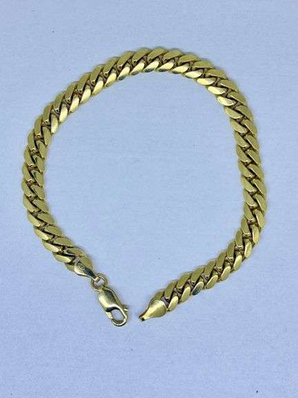 14K Yellow Gold Miami Cuban Bracelet