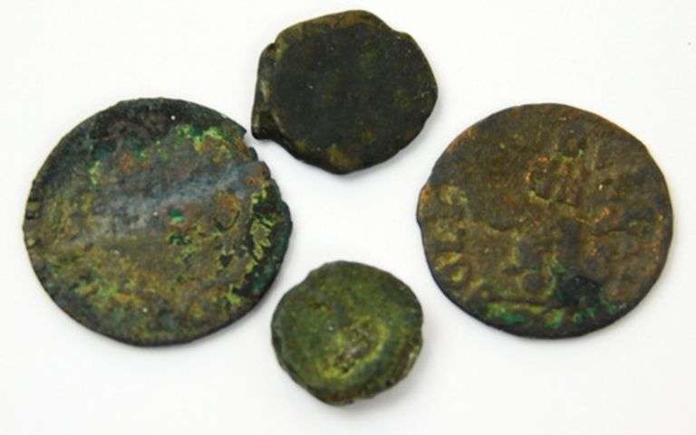 4 Roman Crusader Ancient Coins