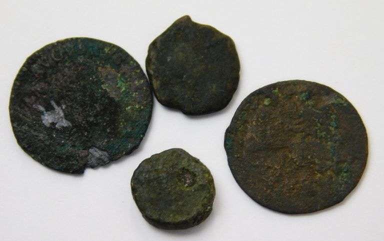 4 Roman Crusader Ancient Coins