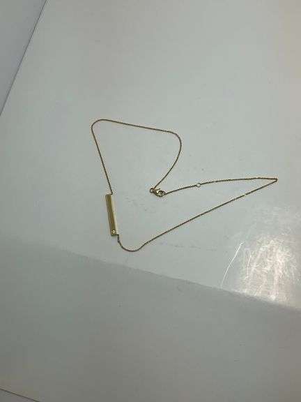BRAND NEW 14K YELLOW GOLD AND DIAMOND NECKLACE