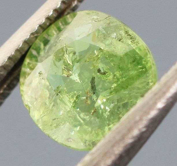 Awesome bright green .97ct untreated Demantoid Garnet