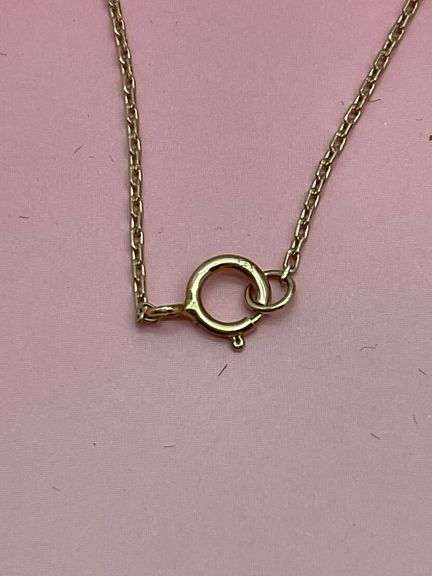 BRAND NEW 14K ROSE GOLD CHAIN WITH DIAMOND PENDANT