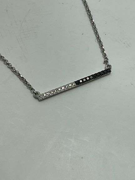 BRAND NEW 14K WHITE GOLD AND DIAMOND NECKLACE