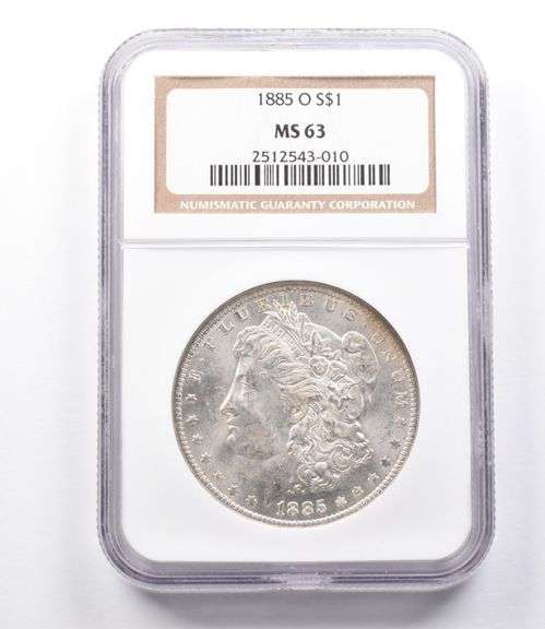MS63 1885-O Morgan Silver Dollar NGC Beautifully Toned