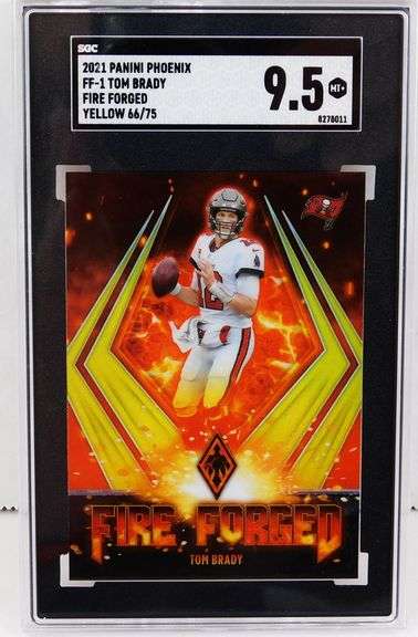 Tom Brady Graded 9.5 Football Card, 66 of 75