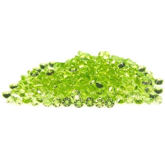 Dazzling 12.02ct untreated apple green Peridot set