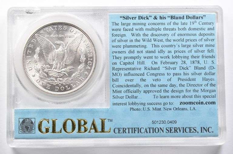 BU 1899-O Morgan Silver Dollar GCSI