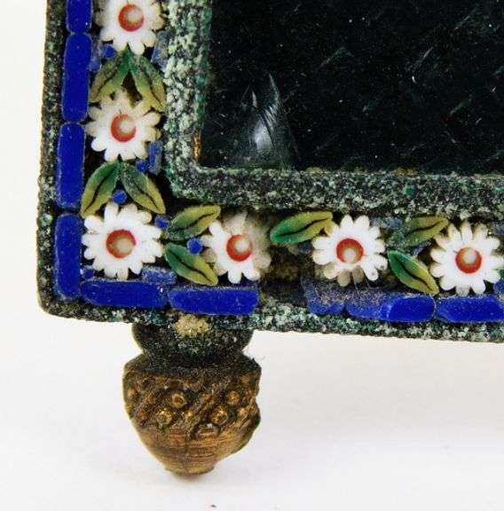 Early Miniature Italian Micro Mosaic Picture Frame