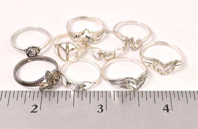 Sterling Silver Random Ring Lot