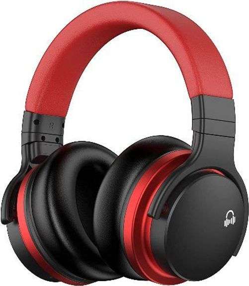 Movssou E7 Noise Cancelling Wireless Over-Ear Headphones