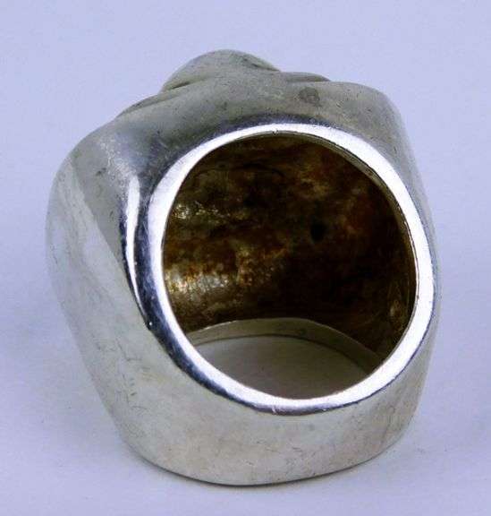 Heavy Big Chunky Sterling Silver Ring, Size 6