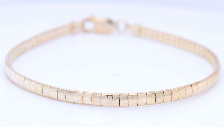 Italian 925 sterling silver omega bracelet