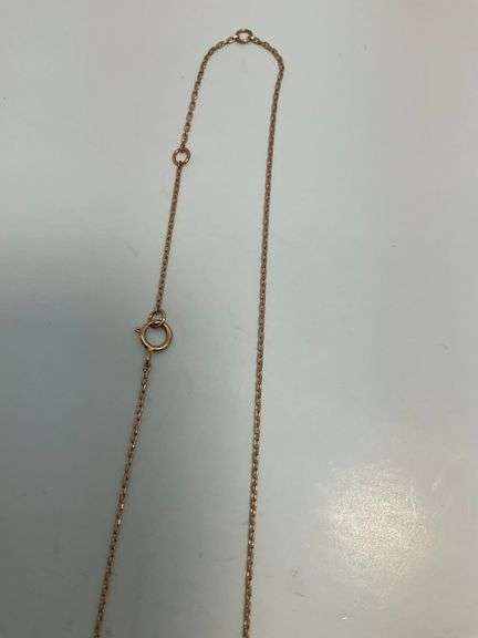 BRAND NEW 14K ROSE GOLD AND DIAMOND NECKLACE