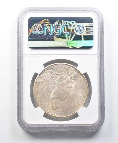 MS62 1923-S Peace Silver Dollar NGC