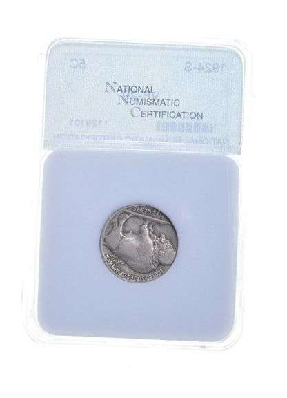 VF20 1924-S Indian Head Buffalo Nickel - Graded NNC